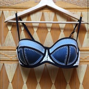 Triangl neoprene crochet top